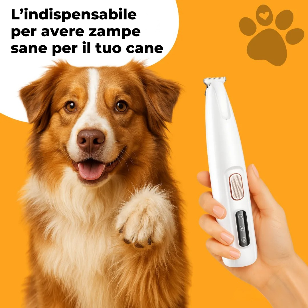 Tosatrice per zampe di cane