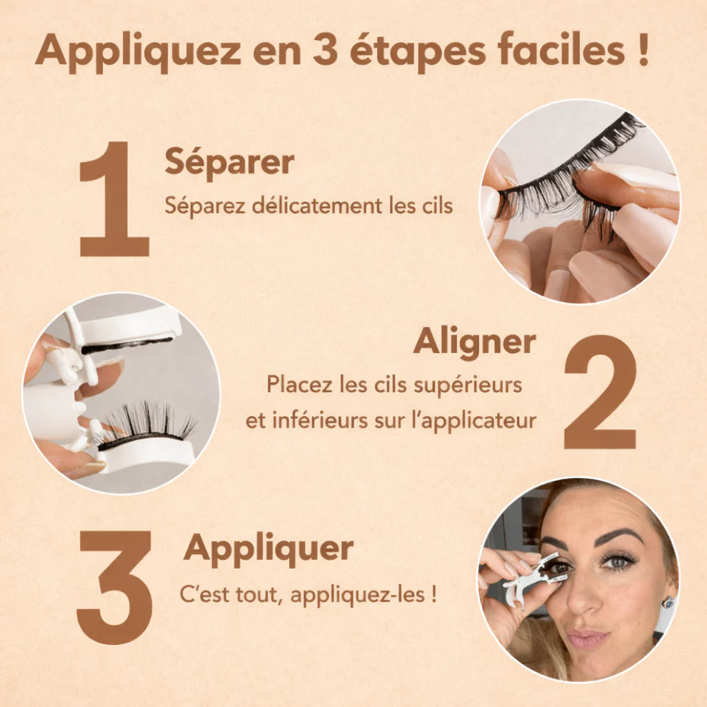 Faux cils magnétiques Zorevya™ sans colle
