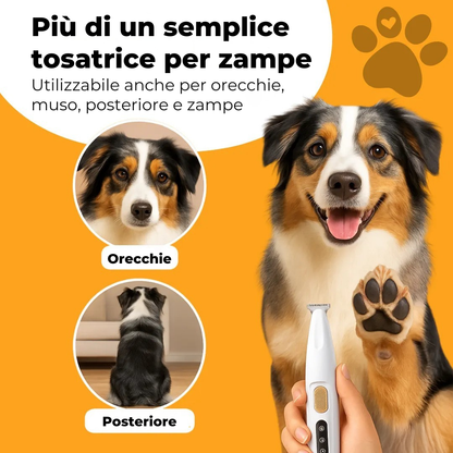 Tosatrice per zampe di cane