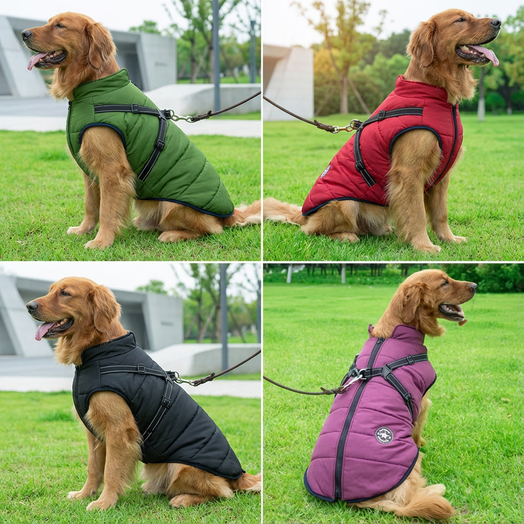 Cappotto per Cane con pettorina integrata