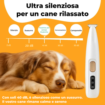 Tosatrice per zampe di cane