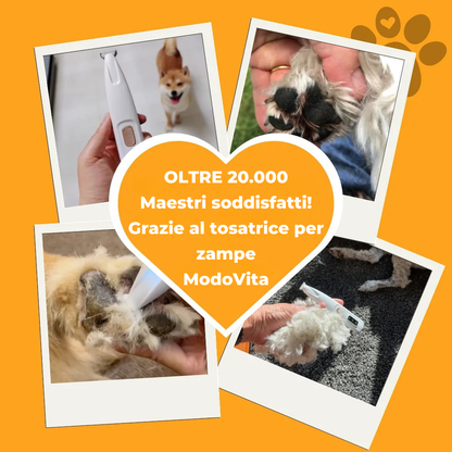 Tosatrice per zampe di cane