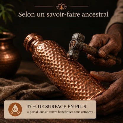 Gourde en Cuivre – MyTamra™ | L’Eau Purifiée Naturellement, Sans Plastique
