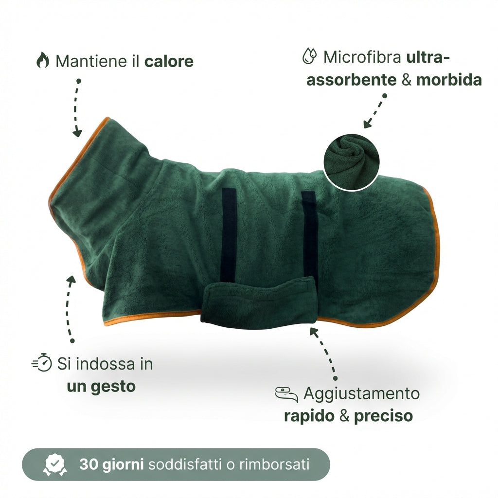 Accappatoio DryCoat™ + 1 asciugamano in OMAGGIO